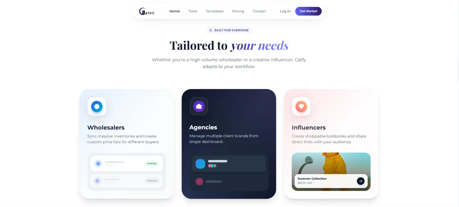 CATFY Detail Page Showcase