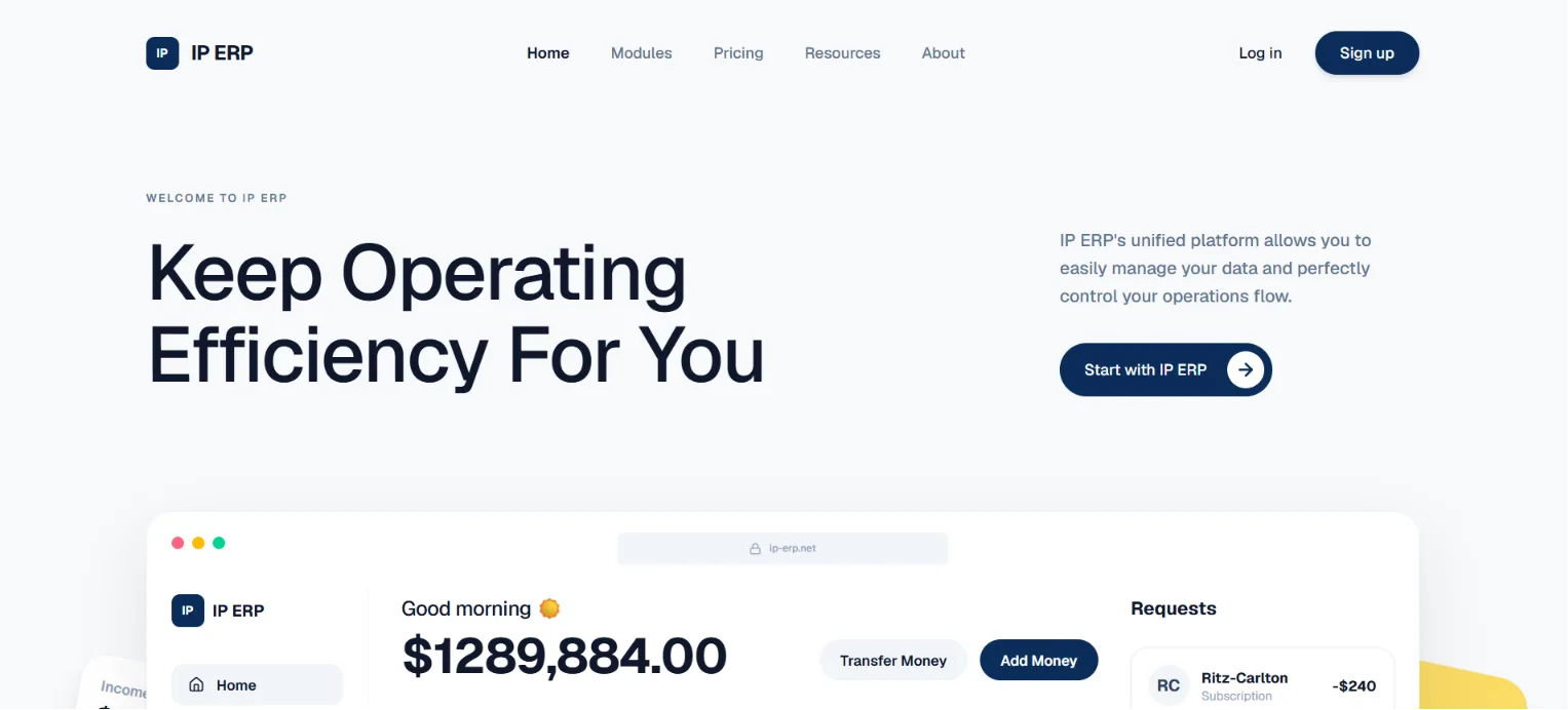 IP ERP Overview Showcase