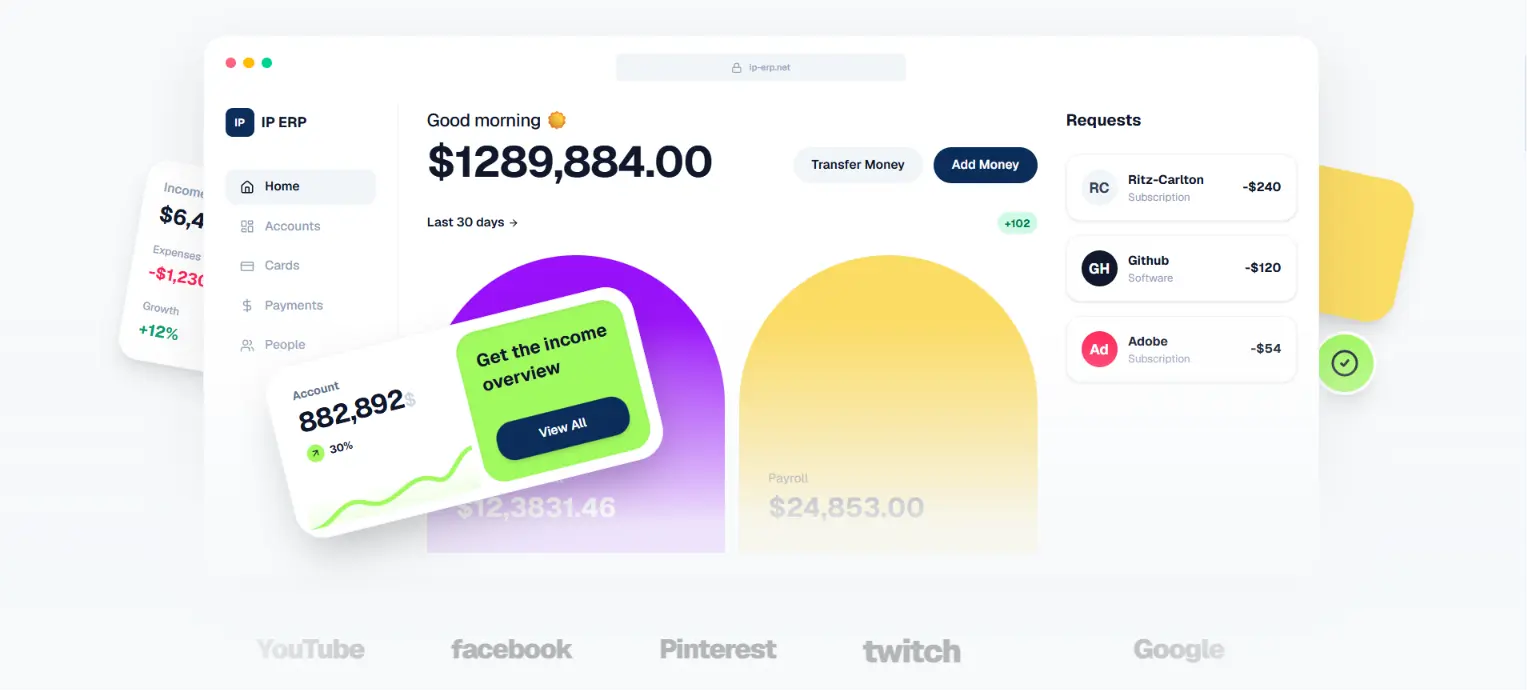 IP ERP Detail Page Showcase
