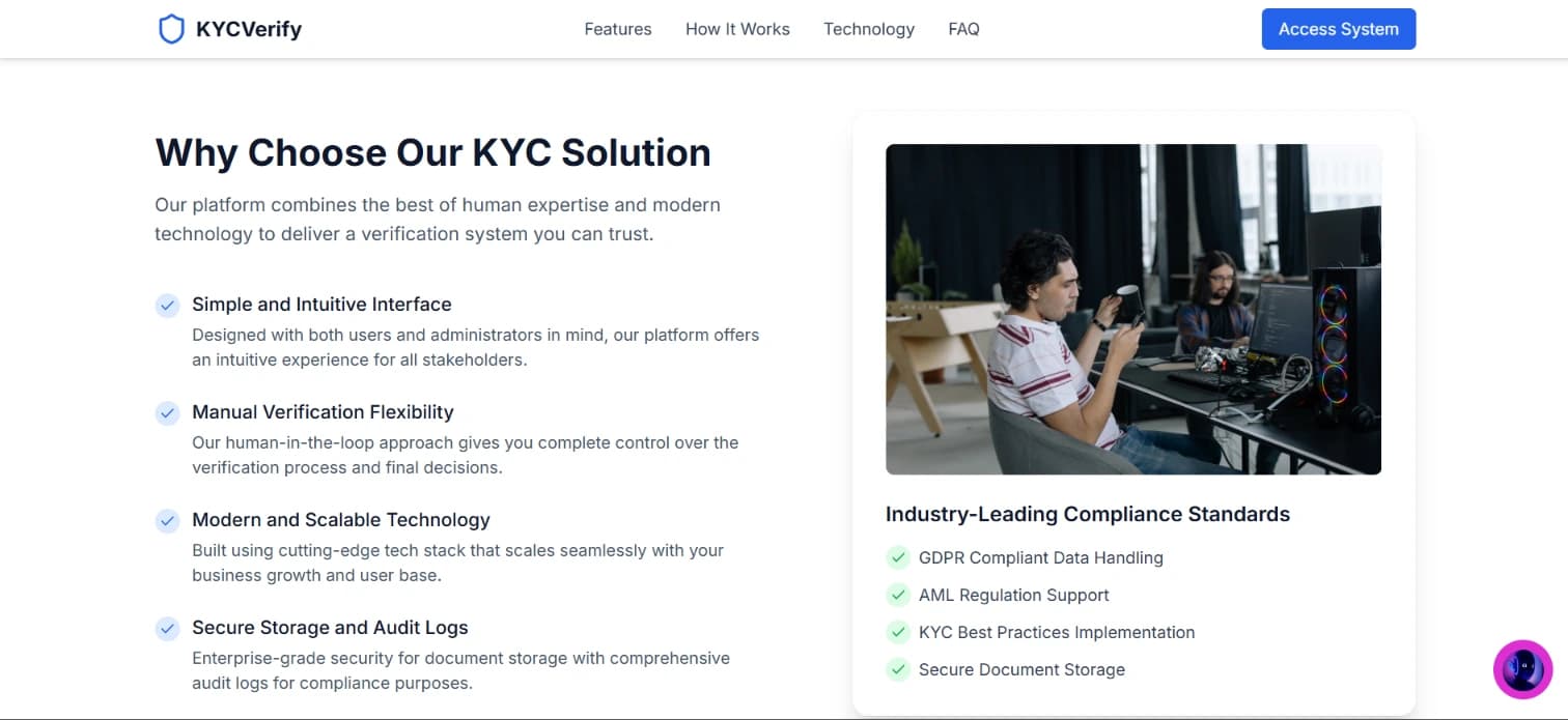 Onboarding KYC Detail Page Showcase